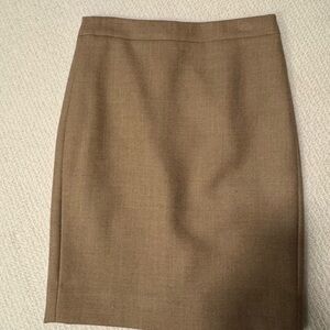J. Crew Women's Brown Pencil Skirt